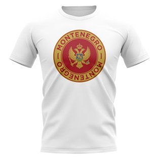 Montenegro Football Badge T-Shirt (White)