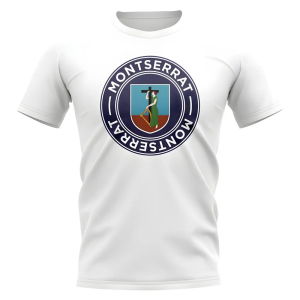 Montserrat Football Badge T-Shirt (White)