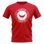 Easter Islands Football Badge T-Shirt (Red)