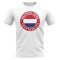 Netherlands Football Badge T-Shirt (White)