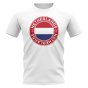 Netherlands Football Badge T-Shirt (White)