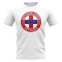 Netherlands Antilles Football Badge T-Shirt (White)