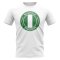 Nigeria Football Badge T-Shirt (White)