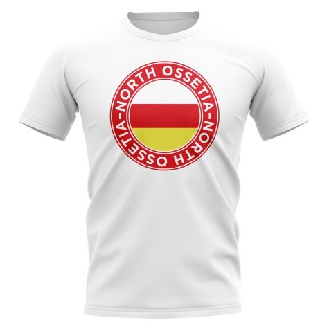 North Ossetia Football Badge T-Shirt (White)