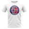 Norway Football Badge T-Shirt (White)