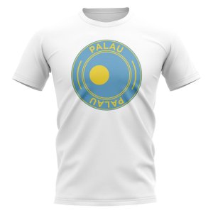 Palau Football Badge T-Shirt (White)