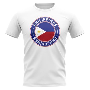 Philippines Football Badge T-Shirt (White)