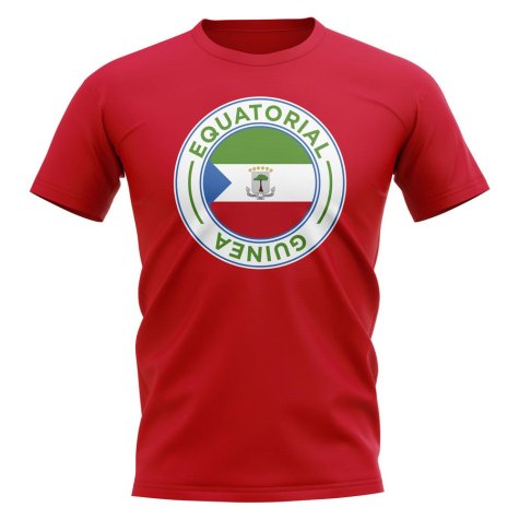 Equatorial Guinea Football Badge T-Shirt (Red)