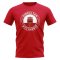 Gibraltar Football Badge T-Shirt (Red)