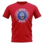 Guam Football Badge T-Shirt (Red)