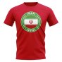 Iran Football Badge T-Shirt (Red)