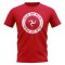 Isle of Man Football Badge T-Shirt (Red)