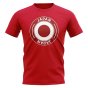 Japan Football Badge T-Shirt (Red)