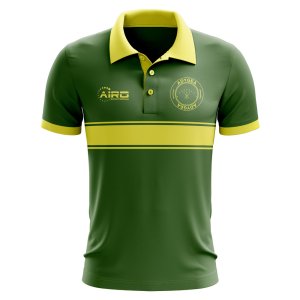 Adygea Concept Stripe Polo Shirt (Green)