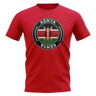 Kenya Football Badge T-Shirt (Red)