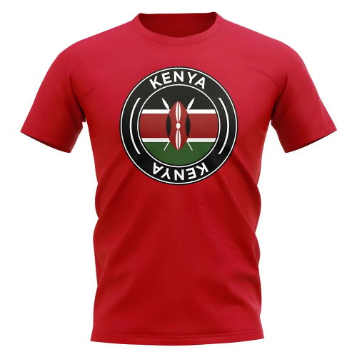 Kenya Football Badge T-Shirt (Red)