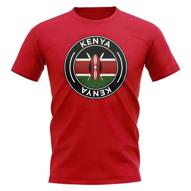 Kenya Football Badge T-Shirt (Red)