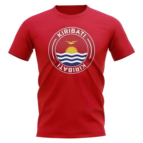 Kiribati Football Badge T-Shirt (Red)
