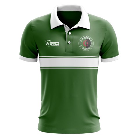 Algeria Concept Stripe Polo Shirt (Green)