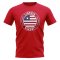 Liberia Football Badge T-Shirt (Red)