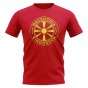 Macedonia Football Badge T-Shirt (Red)