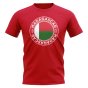 Madagascar Football Badge T-Shirt (Red)