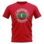 Maldives Football Badge T-Shirt (Red)