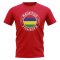 Mauritius Football Badge T-Shirt (Red)