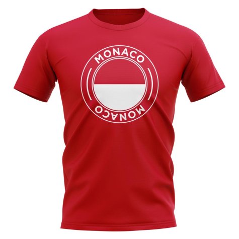 Monaco Football Badge T-Shirt (Red)