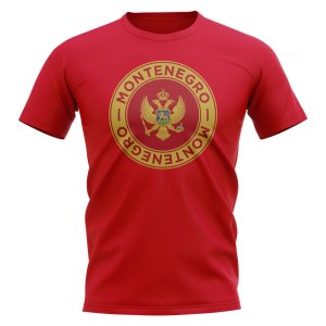 Montenegro Football Badge T-Shirt (Red)