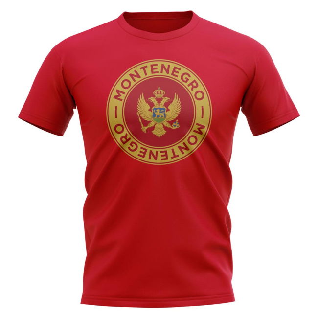 Montenegro Football Badge T-Shirt (Red)