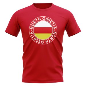 North Ossetia Football Badge T-Shirt (Red)
