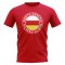 North Ossetia Football Badge T-Shirt (Red)