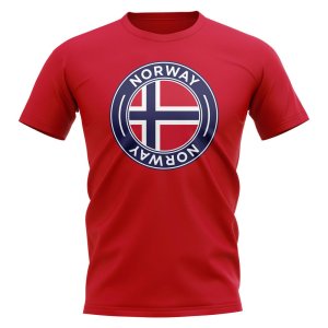 Norway Football Badge T-Shirt (Red)