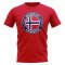 Norway Football Badge T-Shirt (Red)
