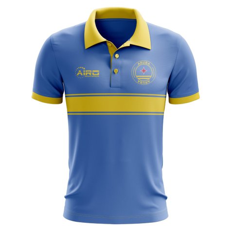 Aruba Republic Concept Stripe Polo Shirt (Blue) - Kids