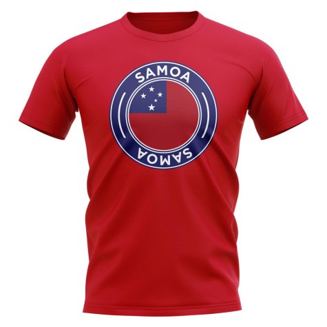 Samoa Football Badge T-Shirt (Red)