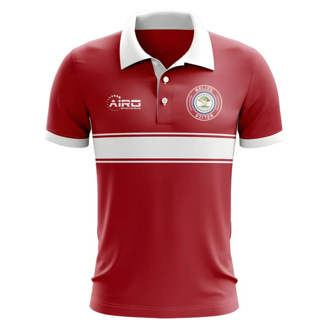 Belize Concept Stripe Polo Shirt (Red) - Kids