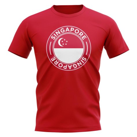 Singapore Football Badge T-Shirt (Red)