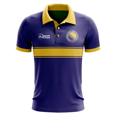 Bosnia Concept Stripe Polo Shirt (Blue)
