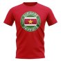 Suriname Football Badge T-Shirt (Red)