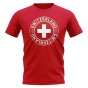 Switzerland Football Badge T-Shirt (Red)