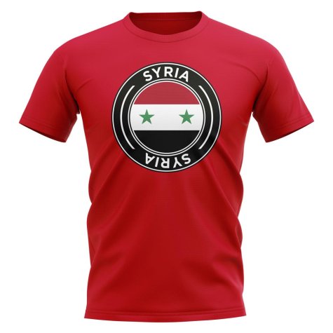 Syria Football Badge T-Shirt (Red)