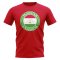 Tajikstan Football Badge T-Shirt (Red)