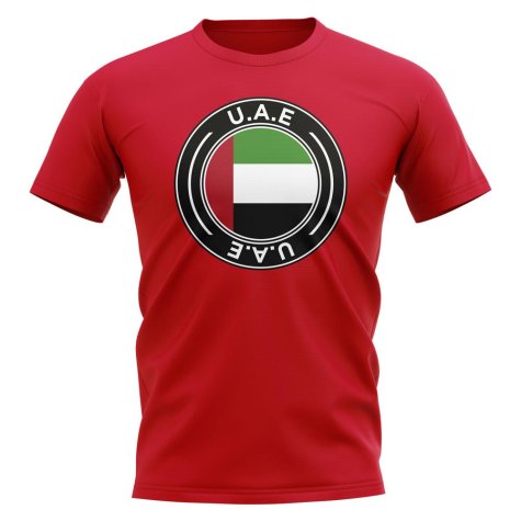 UAE Football Badge T-Shirt (Red)