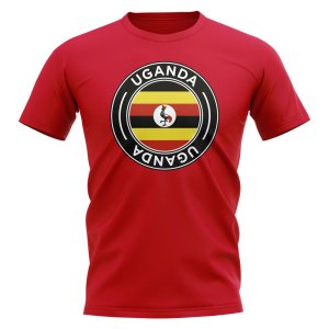 Uganda Football Badge T-Shirt (Red)