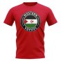 Western Sahara Football Badge T-Shirt (Red)