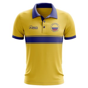 Colombia Concept Stripe Polo Shirt (Yellow) - Kids