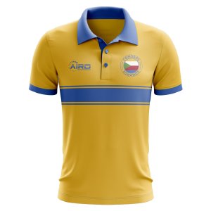 Comoros Concept Stripe Polo Shirt (Yellow) - Kids
