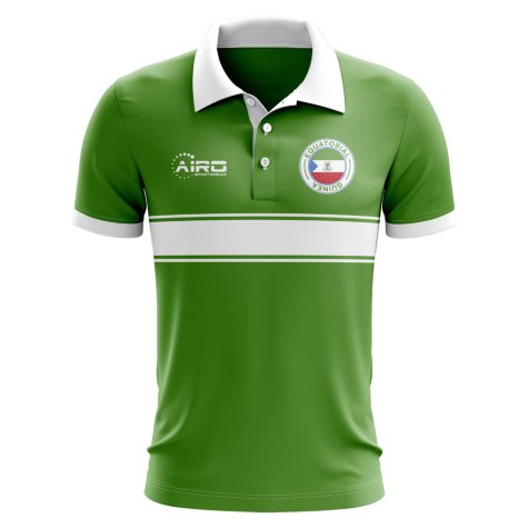 Equatorial Guinea Concept Stripe Polo Shirt (Green) - Kids